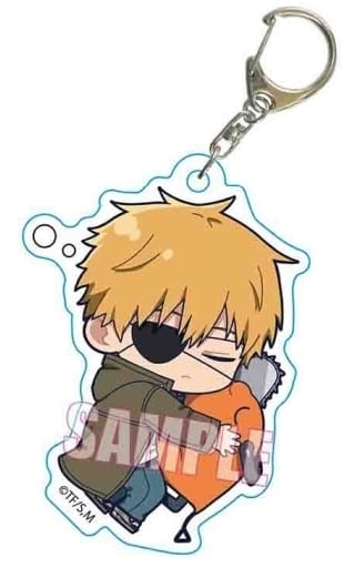 Chainsaw Man Denji Pochita Puchimemo! Acrylic Keychain Keychains [USED]