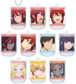 Tomo Aizawa, etc. Tomo-chan Is a Girl! Trading Scene Shot Acrylic Stand Key Chain All 10 Types Set Key Ring [USED]