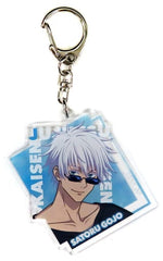Satoru Gojo Jujutsu Kaisen Relax Series Newly Drawn Acrylic Key Chain Curse Technical College Holiday Fair in Animate Limited Key Chain [USED]