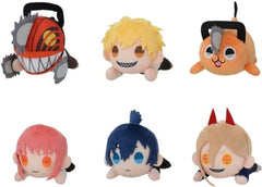 Makima, etc. Chainsaw Man Lying Plush Toy Petit All 6 Types Set Key Ring [USED]