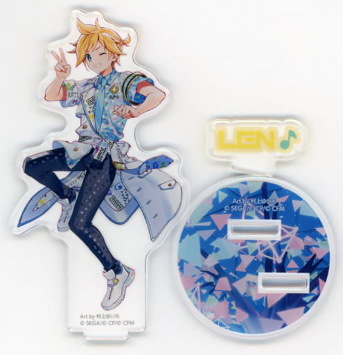 Len Kagamine Hatsune Miku: Colorful Stage! Acrylic Stand Connect Live 2nd Anniversary Special Stage Limited Acrylic Stands [USED]