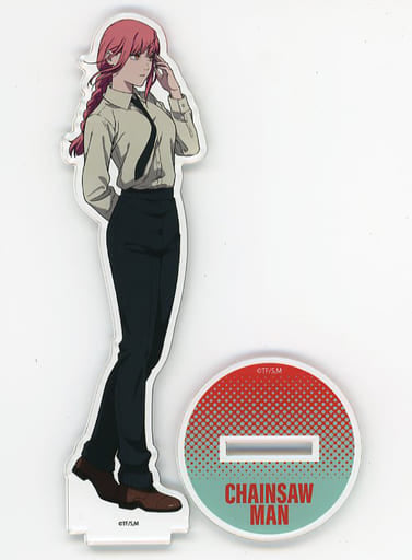 Chainsaw Man Makima Acrylic Figure MAPPA TSUTAYA Chainsaw Man Mini Animation Artwork Exhibition Limited Acrylic Stands [USED]