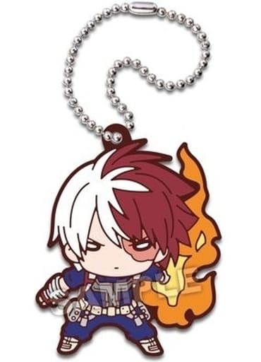 Shoto Todoroki My Hero Academia Nitotan Hero VS Villain Rubber Mascot Key Chain [USED]