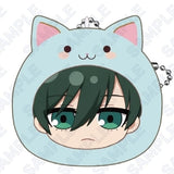 Rin Itoshi Marumates Pattern Blue Lock Mochifuwa Cushion Key Chain Key Ring [USED]