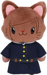 Nobara Kugisaki Jujutsu Kaisen withCAT Plush Keychain with Eye Mask Key Chain [USED]