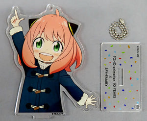 Anya Forger SPY x FAMILY Acrylic Stand Key Chain Toho Animation 10 Years Animejapan 2023 Limited Key Chain [USED]