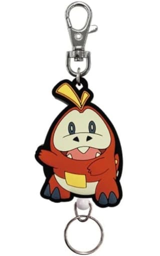 Fuecoco Pokemon Rubber Reel Keychain Key Chain [USED]