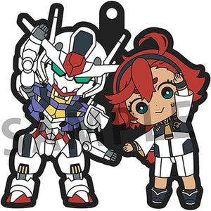 Aerial Suletta Mobile Suit Gundam: The Witch from Mercury Buddycolle Rubber Mascot Key Ring [USED]