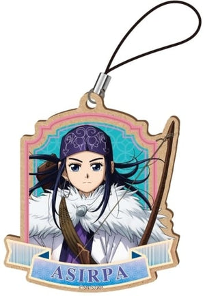 Asirpa Golden Kamuy Wooden Mascot Key Chain [USED]