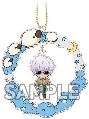 Satoru Gojo Jujutsu Kaisen Yurayura Good Night Acrylic Key Chain 1st Ending Ver. Key Chain [USED]