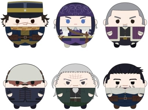 Saichi Sugimoto, etc. Golden Kamuy Fuwakororin All 6 Types Set Key Chain [USED]