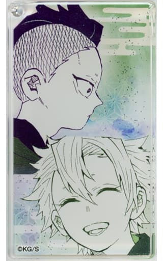 Sanemi Shinazugawa Shinazugawa Genya Demon Slayer: Kimetsu no Yaiba Acrylic Key Chain Collection Brothers & Sisters Koyoharu Gotoge Original Picture Exhibition Limited Key Ring [USED]