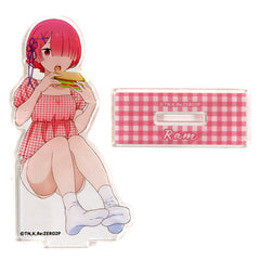 Ram Re:ZERO -Starting Life in Another World- Online Kuji Acrylic Stand Picnic Ver. Kujibikido Limited Prize B-2 Acrylic Stand [USED]