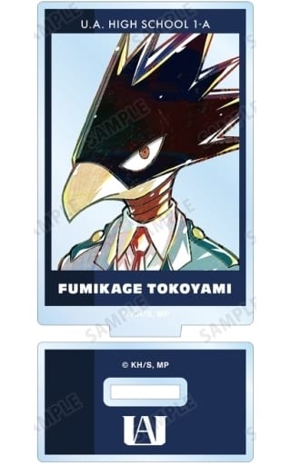 My Hero Academia Fumikage Tokoyami Ani-Art Part 4 Vol.2 Trading Acrylic Keychain Ver.B Acrylic Stands [USED]