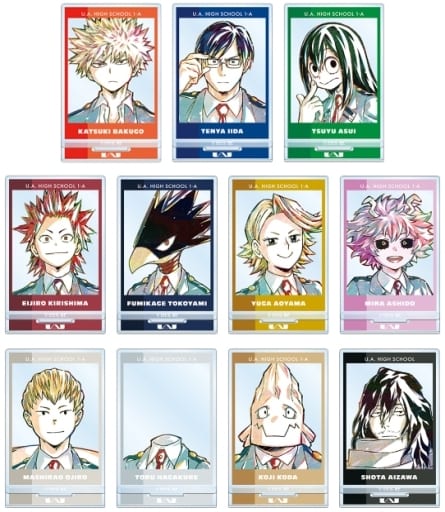 My Hero Academia Katsuki Bakugo & Others Ani-Art Part 4 Vol.2 Trading Acrylic Keychain Ver.B All 11 Types Set Acrylic Stands [USED]