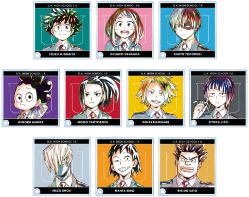 My Hero Academia Izuku Midoriya & Others Ani-Art Part 4 Vol.2 Trading Acrylic Stand Panel Ver.A All 10 Types Set Acrylic Stands [USED]