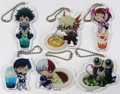 Katsuki Bakugo, etc. My Hero Academia Original Acrylic Keychain Pronto Limited All 6 Types Set Key Chain [USED]
