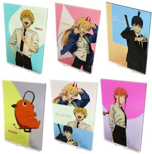 Chainsaw Man Denji & Others Acrylic Board All 6 Types Set Acrylic Stands [USED]