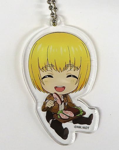 Armin Arlert Attack on Titan Chronicle Trading Acrylic Key Chains Karaoke no Tetsujin Limited Key Chain [USED]