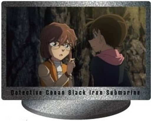 Conan Edogawa Ai Haibara Detective Conan: Black Iron Submarine Mini Acrylic Stand Scene Trading Ver. Acrylic Stand [USED]