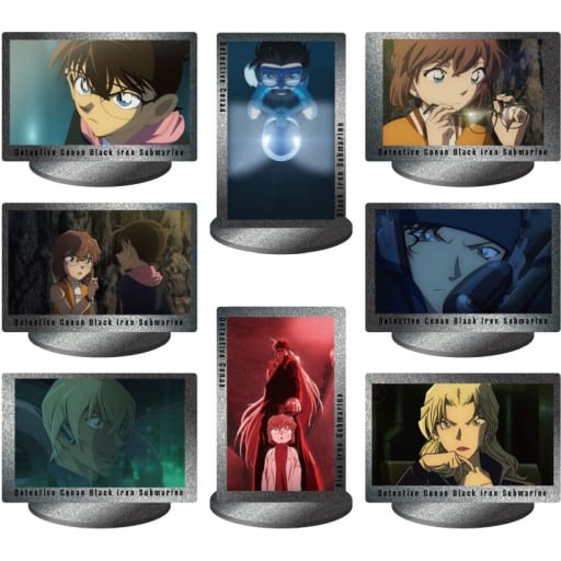 Conan Edogawa, etc. Detective Conan: Black Iron Submarine Mini Acrylic Stand Scene Trading Ver. All 8 Types Set Acrylic Stand [USED]