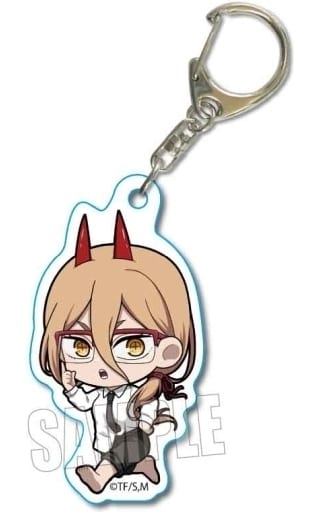 Power Glasses Chainsaw Man Tekutoko Acrylic Key Chain Part2 Key Ring [USED]