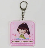 Ishikirimaru Wanpaku! Touken Ranbu Minna ni Goaisatsu Acrylic Keychain 09 Pop Up Shop Minna ni Goaisatsu Limited Key Chain [USED]