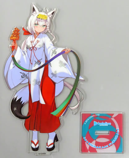 Shirakami Fubuki Shrine Maiden Costume VTuber Hololive Acrylic Figure Kanda Festival & Atre Akihabara Hololive Kanda Festival 2023 Exclusive Acrylic Stands [USED]
