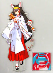 Ookami Mio Shrine Maiden Costume VTuber Hololive Acrylic Figure Kanda Festival & Atre Akihabara Hololive Kanda Festival 2023 Exclusive Acrylic Stands [USED]