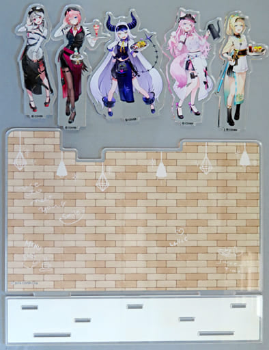 La+ Darknesss, etc. VTuber Hololive Acrylic Diorama Set holoX Cafe: Shinryaku Sweets Paradise Exclusive Acrylic Stands [USED]