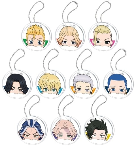 Keisuke Baji, etc. Tokyo Revengers Hamu Hamu Clip All 10 Types Set Key Chain [USED]