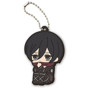 Mikasa Ackerman Attack on Titan The Final Season Capsule Rubber Mascot Machibouke Key Chain [USED]