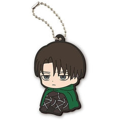 Levi Ackerman Attack on Titan The Final Season Capsule Rubber Mascot Machibouke Key Chain [USED]