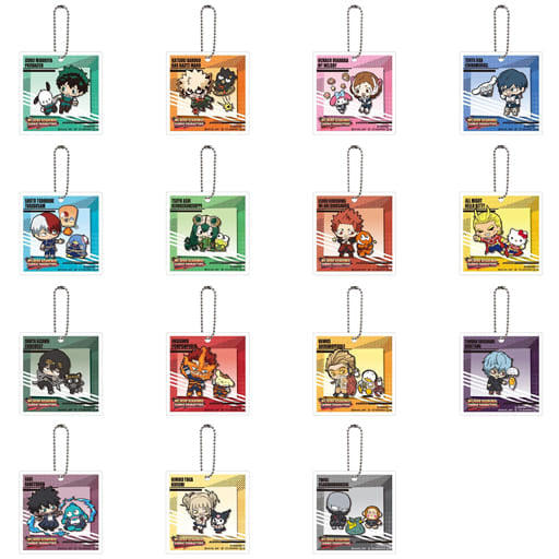 Izuku Midoriya, etc. My Hero Academia x Sanrio Characters Acrylic Charms 2 All 15 Types Set Charm [USED]
