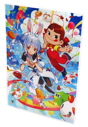 Usada Pekora Peko-Chan VTuber Hololive Collaboration Key Visual Acrylic Panel Usada Pekora x Peko-chan PekoPeko Collaboration Exclusive Acrylic Stands [USED]
