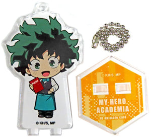 Izuku Midoriya My Hero Academia Trading Acrylic Stand Key Chain All-Out War Ver. B animate cafe Limited Key Chain [USED]