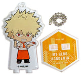 Katsuki Bakugo My Hero Academia Trading Acrylic Stand Key Chain All-Out War Ver. B animate cafe Limited Key Chain [USED]