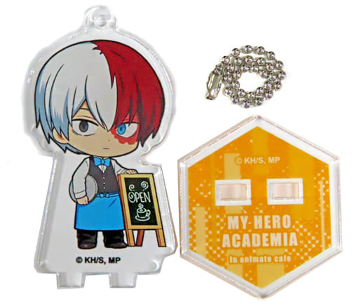 My Hero Academia Shoto Todoroki Trading Acrylic Stand Keychain All-Out War Ver. A animate cafe Limited Keychains [USED]