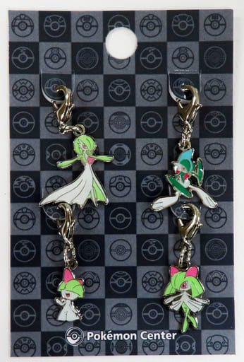 Ralts, etc. Pokemon National Pokedex Metal Charm Pokemon Center Limited Set of 2 Charm [USED]