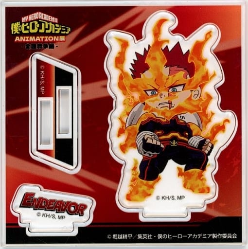 My Hero Academia Endevor Chibi Acrylic Stand Animation Exhibition Zenmen Senso Hen Limited Acrylic Stands [USED]