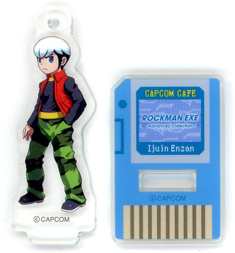 Enzan Ijuin Mega Man Battle Network Trading Acrylic Stand Key Chain Capcom Cafe Limited Key Chain [USED]