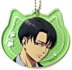 Levi Cat Type Attack on Titan Kujimate Acrylic Key Chain Vol.4 Prize D-7 Key Chain [USED]