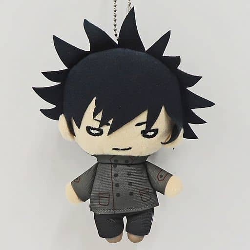 Megumi Fushiguro Jujutsu Kaisen Nitotan 2nd Ending Plush Toy with Plain Clothes Ball Chain Key Chain [USED]