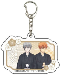 Souma Yuki Souma Kyou Fruits Basket Newly Drawn Illustration Acrylic Key Chain 13 Key Chain [USED]