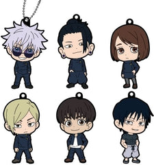 Satoru Gojo, etc. Jujutsu Kaisen Season 2 Rubber Mascot All 6 Types Set Key Chain [USED]