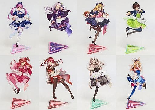 Minato Aqua, etc. VTuber Hololive Holo Cooking Lottery Holotto Cafeteria Acrylic Stand Acrylic Stand Prize All 8 Types Set Acrylic Stands [USED]