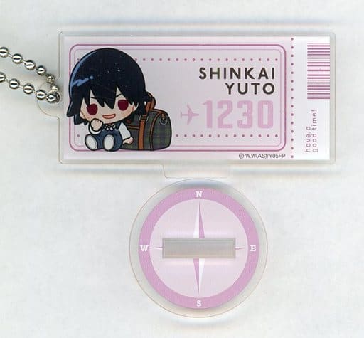 Yuto Shinkai Yowamushi Pedal: Limit Break Trading Acrylic Stand Key Chain Travel Time B Key Chain [USED]