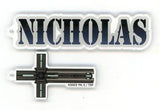 Nicholas D. Wolfwood TRIGUN STAMPEDE Motif Name Key Chain Chugai Grace Cafe Limited Key Ring [USED]