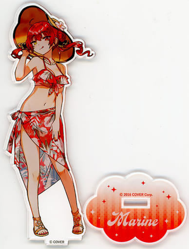 Houshou Marine Swimsuit Ver. VTuber Hololive Life-Scale Acrylic Stand Umisea in Sunshine City Limited Acrylic Stands [USED]