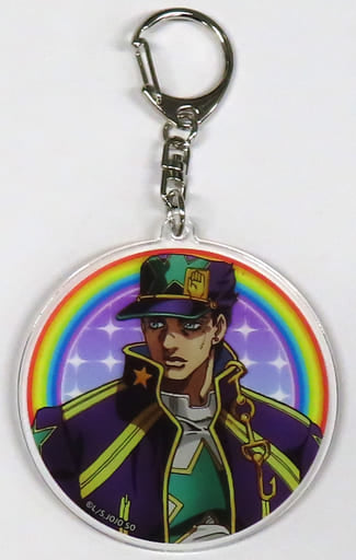 Jotaro Kujo JoJo's Bizarre Adventure Part 6: Stone Ocean Newly-Drawn Acrylic Key Ring Completion Commemorative Fair in animate Limited Key Chain [USED]